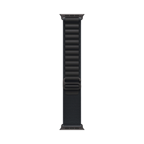 Apple Watch Ultra 3 49 мм, корпус из черного титана, ремешок Alpine черного цвета, размер M