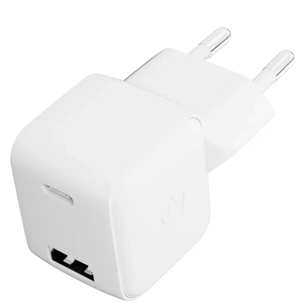Сетевое зарядное устройство "vlp" G-Charge 20Вт USB-C+USB-A, белый