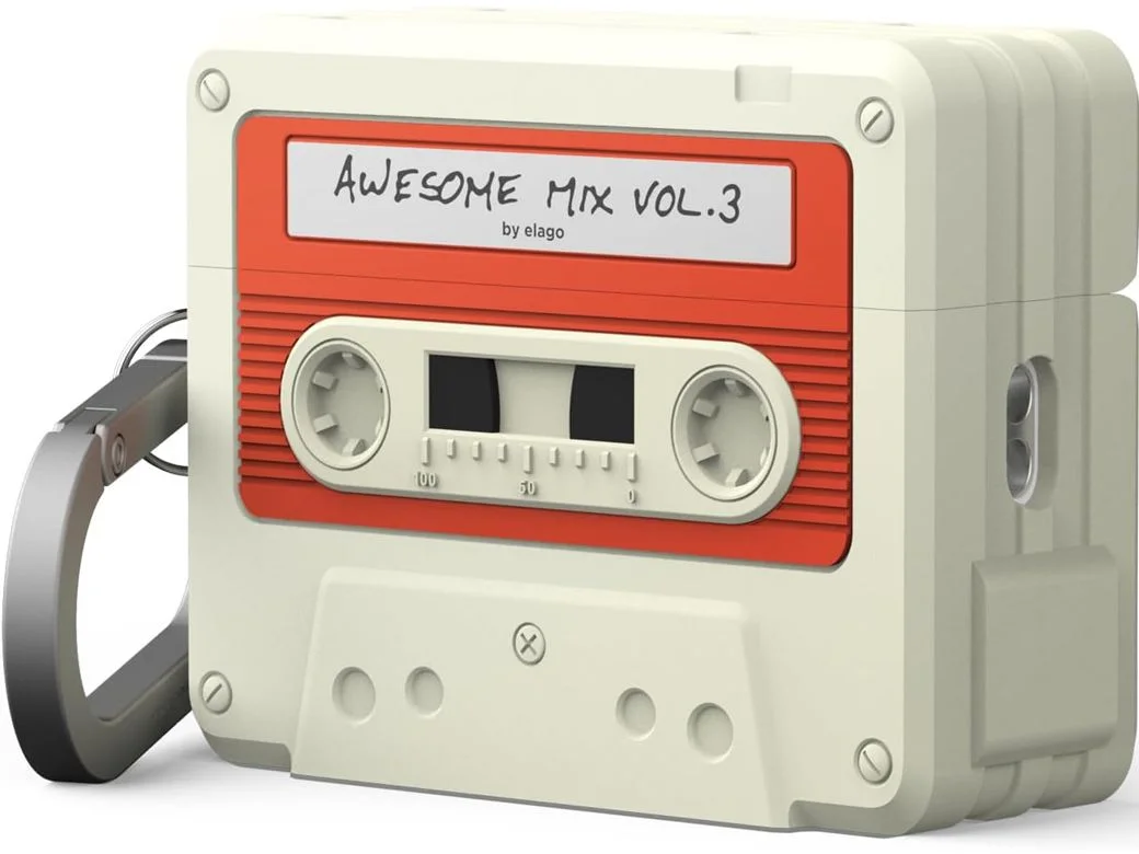 Чехол Elago для AirPods Pro 3 Unique Cassette Tape, белый/красный