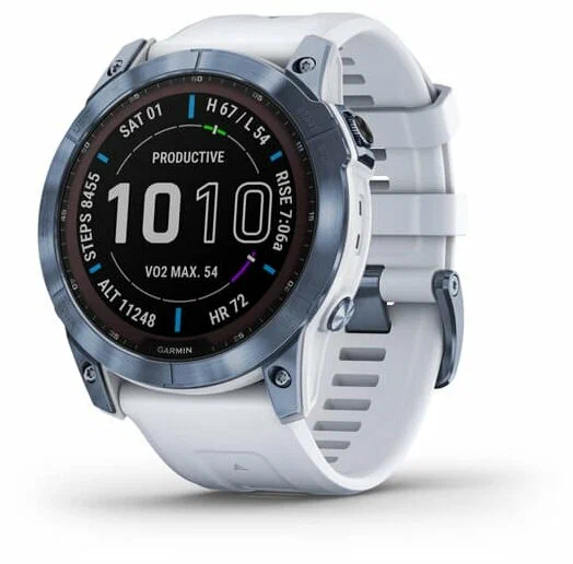 Умные часы Garmin Fenix 7X Sapphire Solar, голубой (010-02541-15)